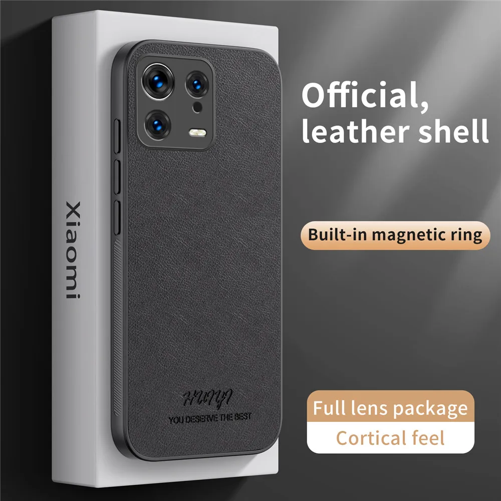 Luxury Business Leather Soft Frame Magnetic Cover For Xiaomi 13 Pro Xiaomi13 Pro Phone Cases Capa