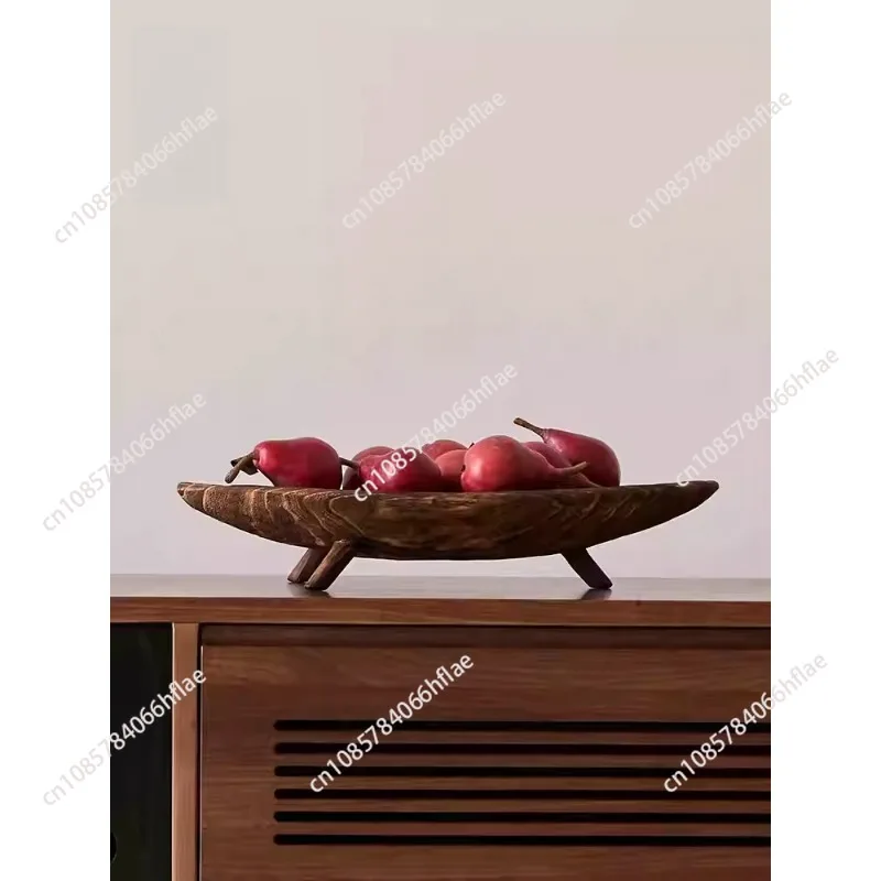 

Деревянный поднос ручной работы в стиле ретро, легкий люкс, для закусок и фруктов, декоративный поднос для дома, подставка для украшений, органайзер для мелочей