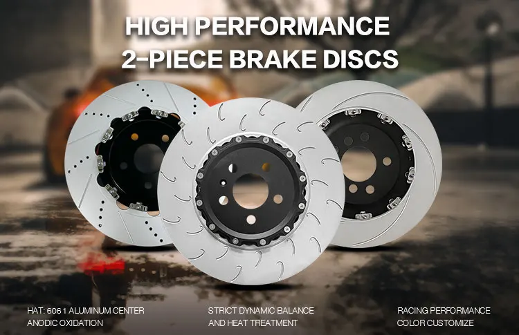 จานเบรก 2 ชิ้น รุ่นใหม่ ปี 2026 สำหรับรถยนต์ออดี้ รุ่น Cus tom Front 4H0615301AL ขนาด 400 มม. หนา 38 มม.