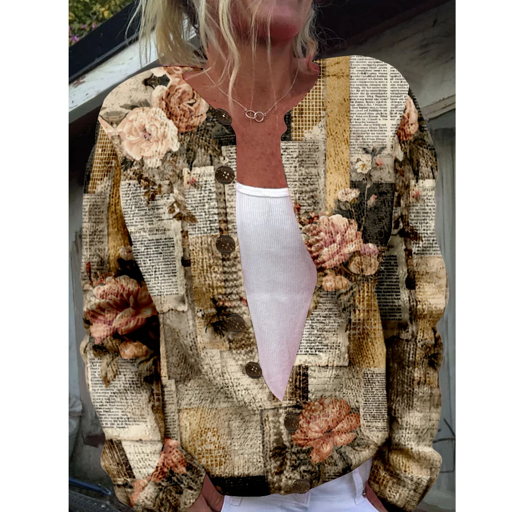 

Autumn Winter Knitted Cardigan Women Sweater Vintage Sweaters Knit Top Fashion Casual Chic Jumpers Streetwear Gift