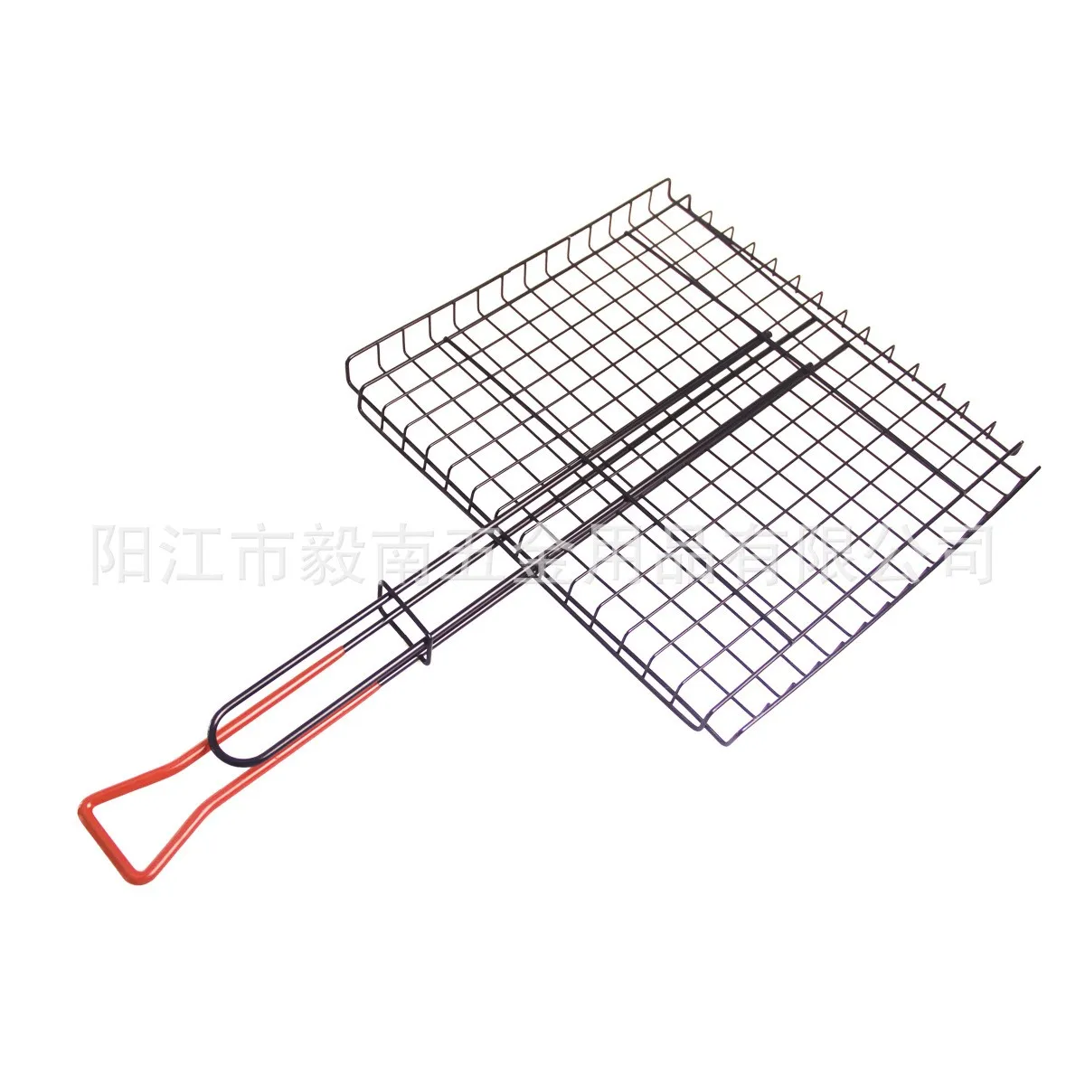 Barbecue Basket Stainless Steel Detachable Folding Square Grill For Roasting Fish Shrimp And Kabob Vegetables On The Stove
