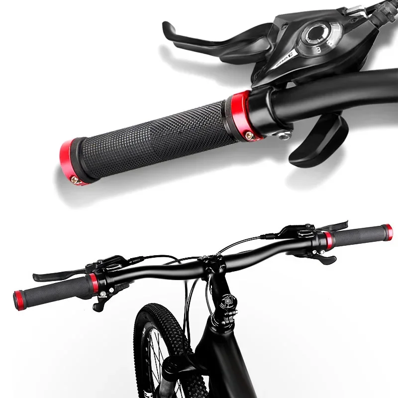 Bicycle grips MTB bike handbar grips rubber non-slip bilateral lock Cycling BMX handle grips bikes handlebar grips 