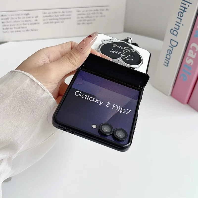 3 in 1 Detachable Love Stand Wrist Strap Magnetic Phone Case for Samsung Galaxy Flip7 Flip6 Z Flip 3 4 5 6 7FE Protective Cover - view 4