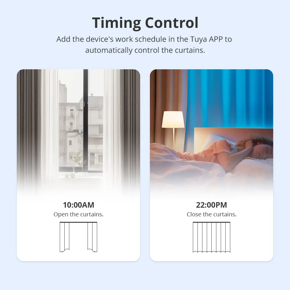 Zemismart Zigbee WiFi Smart Curtain Motor for ZM87 Electric Curtain Track Sliding Rails Work with Tuya Zigbee Hub Smart Life App