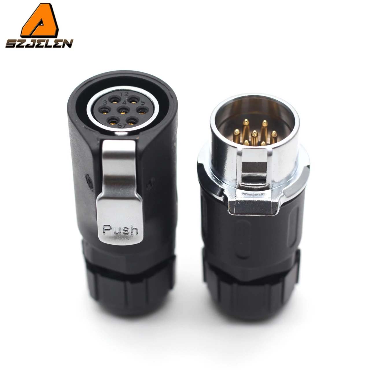 XHP20 2 3 4 5 6 7 8 9 10 12 Pin Waterproof Connector IP65 LED Power Cable Square Docking Connector Male Female Plug And Socket