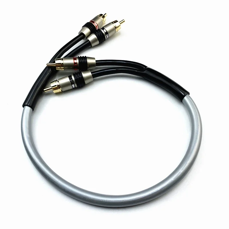 HiFi Audio Signal Line Liton Pure Copper RCA Cable Gold Plated Plug for Amplifier CD Player