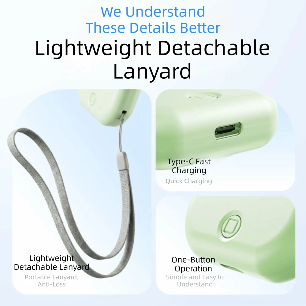 

5-Speed Wind Portable Handheld Fan Ultra-Thin Design Ultra-Quiet Operation Mini Handheld Fan Slim Folding 1200mAh Battery
