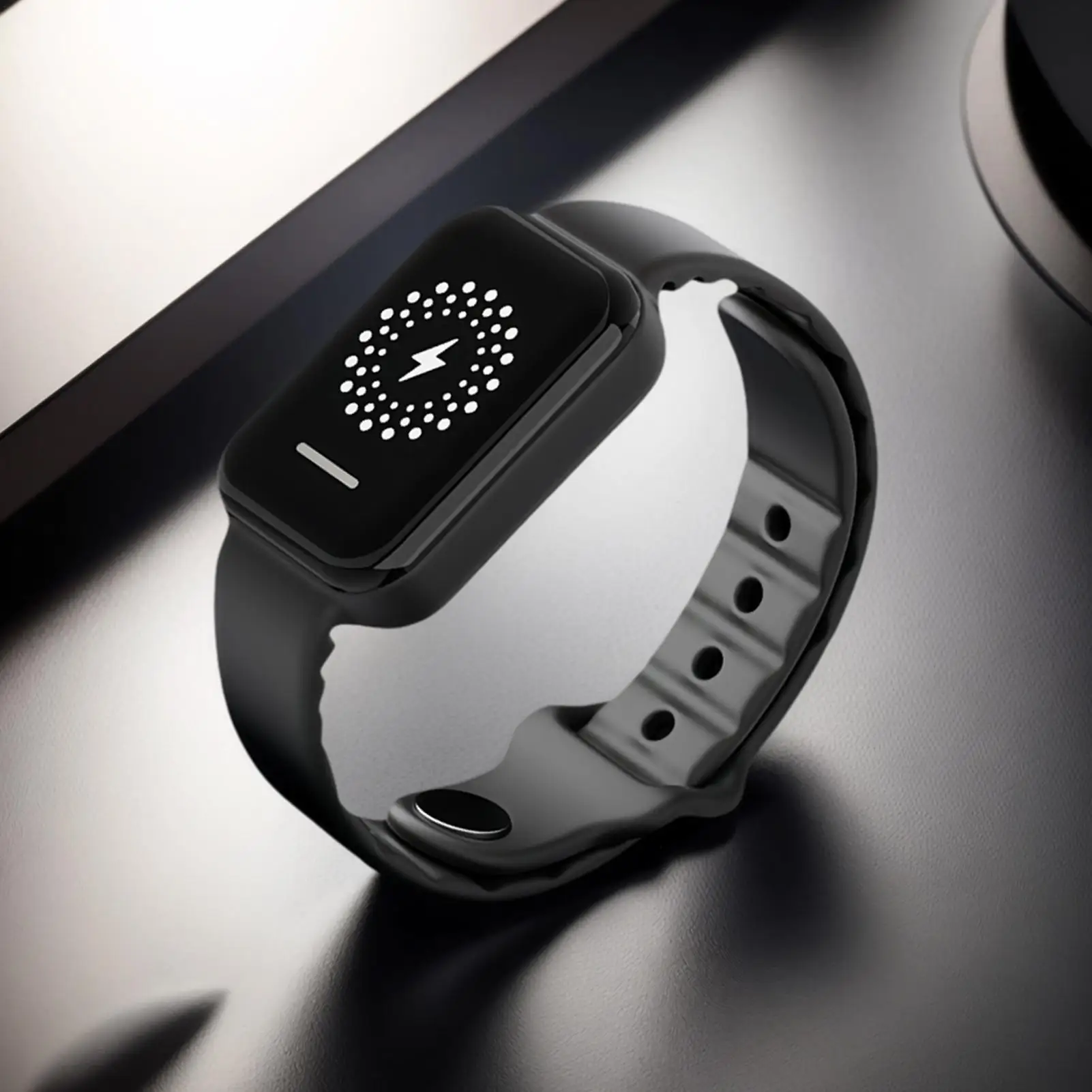 حزام معصم مضاد للكهرباء الساكنة مقاس قابل للتعديل من السيليكون يزيل التفريغ معصمه للرجال والنساء والأولاد والبنات والشباب والمراهقين والزوج والابن #4