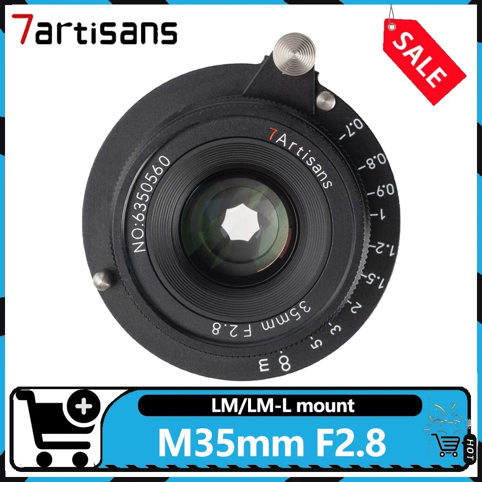 7artisans M 35mm F2.8 Full Frame Wide Angle Fixed Focus Lens compatible with Leica M and L39 Mount