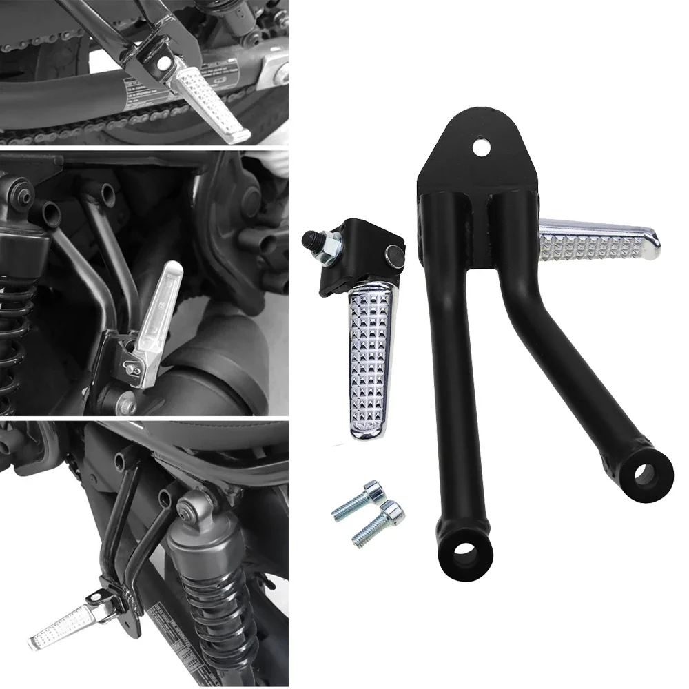 

Motorcycle Black Rear Passenger Foot Pegs Footrests Pedals For Honda Rebel CMX 300 500 CMX300 CMX500 2017 2018 2019 2020 2021