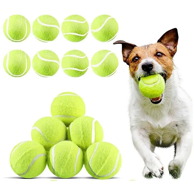 1/3/5 Stück Haustierzubehör Hundespielzeug Elastische Tennisbälle für Große, Mittlere und Kleine Hunde Bissfeste Spielzeuge Gummi-Trainingsbälle