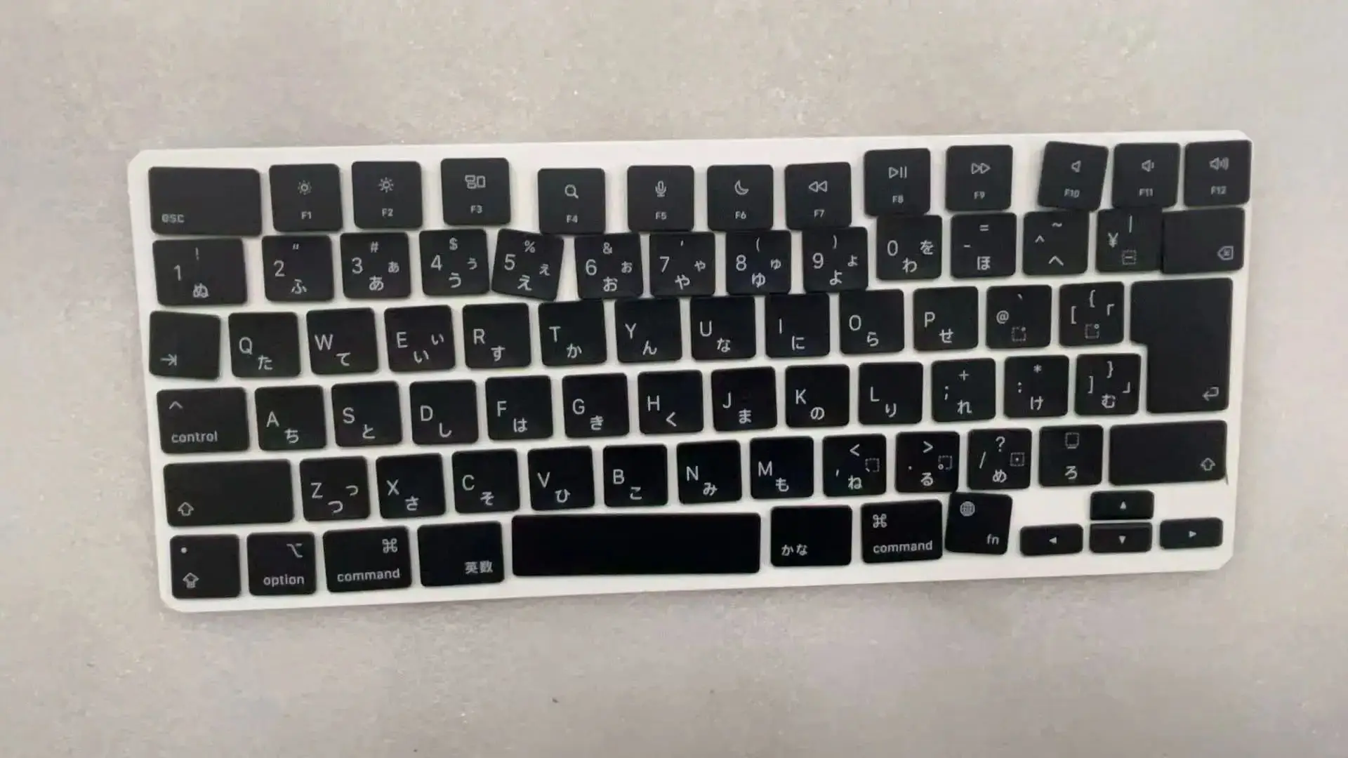 New Laptop Japanese Keycaps For Macbook pro air  A2141 A2442 A2485 A2251 A2289 A2179 A2337 A2338 A2681 A2779 A2780 Repair Black