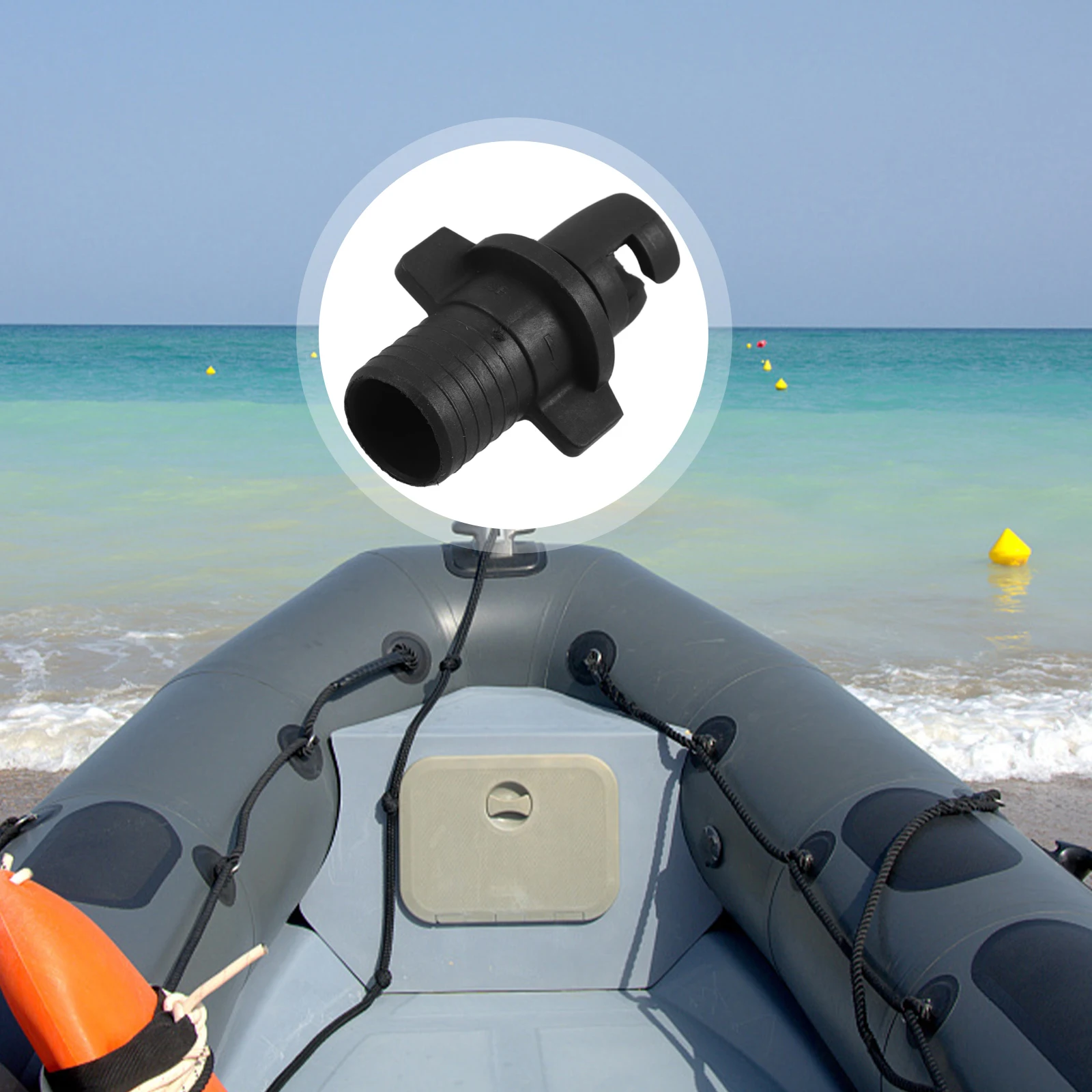 

Air Valve Connector Dinghy Adapter Board Pump Hose Inflatable Boat Paddle Foot Electric Replacement Accessories Inflation