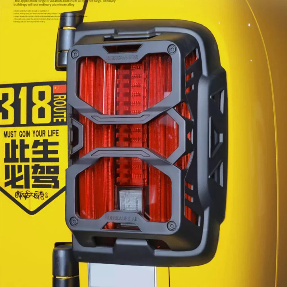 

For Great Wall Tank 300 2021-2024 Matte Black Taillight Frame Rear Lamp Light Cover Special Fit Exterior Trim Cover Accessories