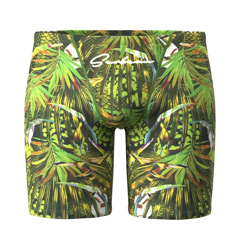 .Cross-border summer men's swimming trunks men's boxer swimming trunks seaside hot spring three-point swimming trunks 260801
