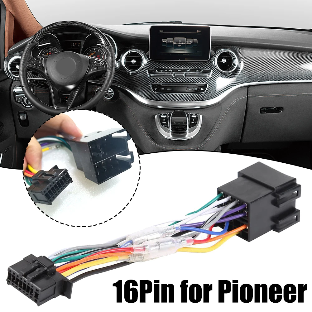 

16 Pin Car Radio Wiring Harness Connector Adaptor Cable For Pioneer DEH Radio 2003-on For MVH Radio Wiring Harness Connector