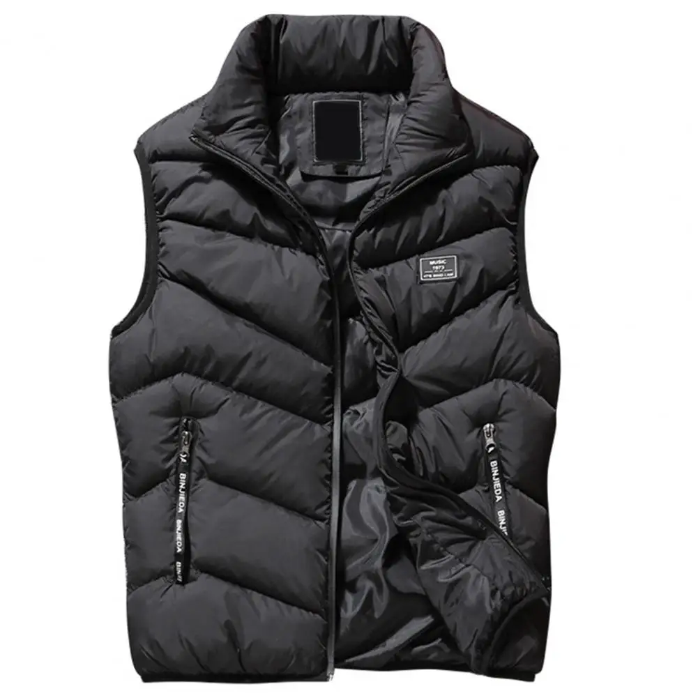 Vest Jacket Men Puffer Sleeveless Coats Mens Solid Color Down Jacket Winter Warm Waistcoat Windbreaker jackets for men chaquetas