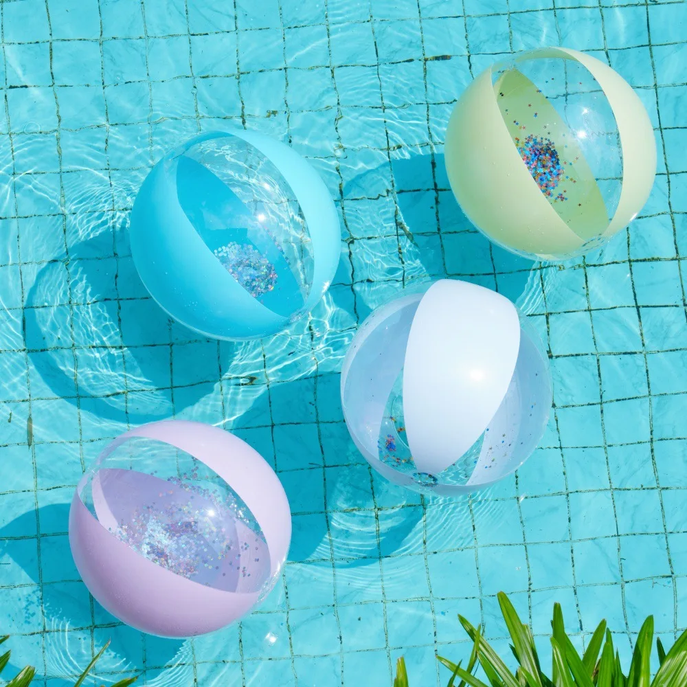 1Pcs Inflatable Beach Ball Swim Pool Toys Inflatable Pool Float Swim Tube Pool Summer Water Amusement Float Ball view 2
