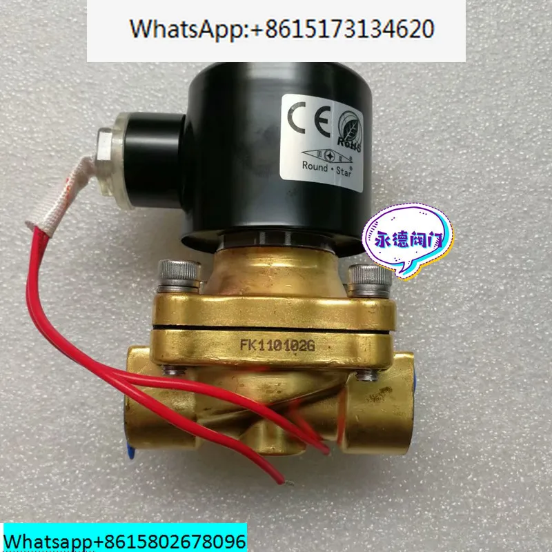 Instrument Factory Four Round Star Brand 2W-160-15 Internal Thread Electromagnetic Valve Series DC24V AC220V