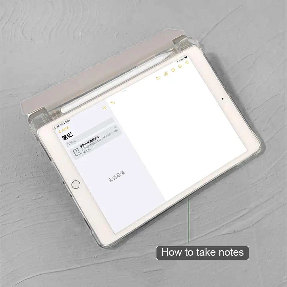iPad-Hülle mit einfachem Muster Pro13 Zoll 2022, Air5th Gen 10,9 Zoll, ini7 Air6 iPad 11. Generation Anti-Fall-Stiftschlitz Mini4 Clamshell