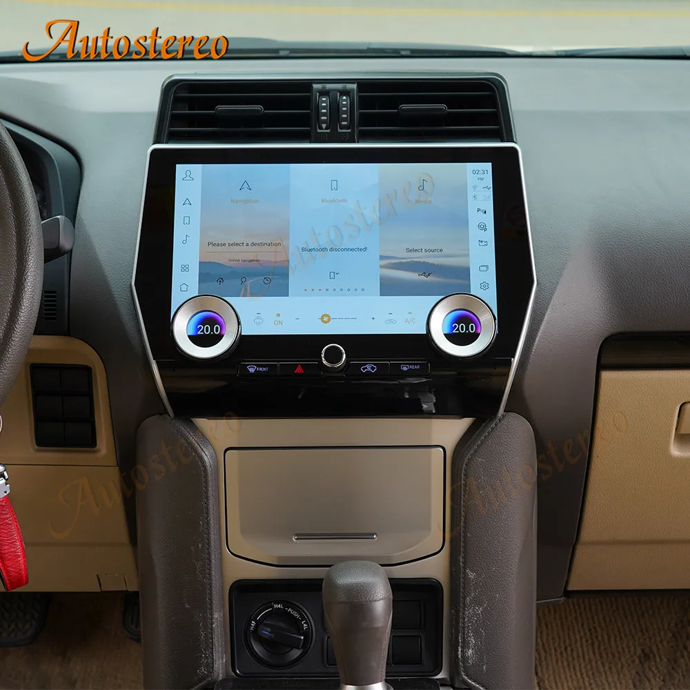 Autoradio Qualcomm android 11, Navigation GPS, lecteur multimédia, Carplay, écran Tesla, unité centrale pour voiture Toyota Land Cruiser Prado 150 2018 +