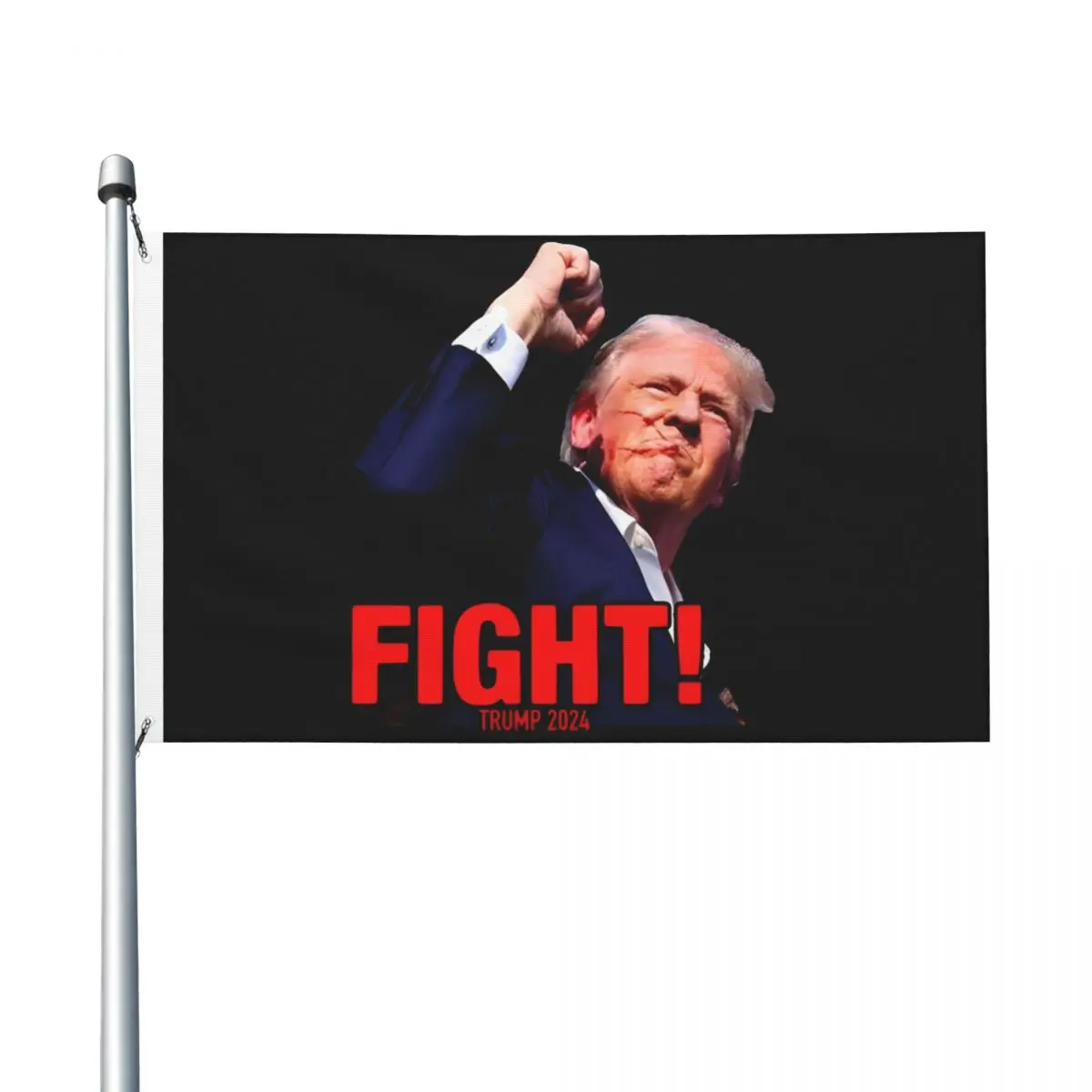 Trump Fight 2024 Flags Fade Proof Indoor Outdoor Banner All Weather Hanging Decoration 3x5 FT