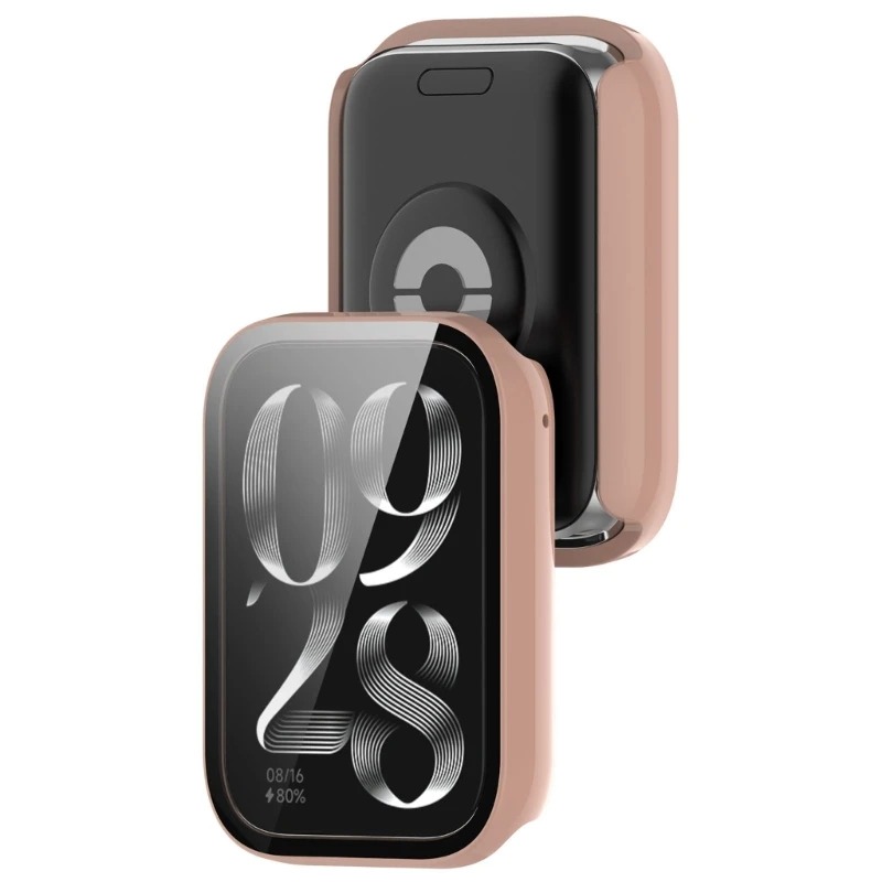 เคสป้องกันตัวเรือนนาฬิกาพร้อมฟิล์มกันรอยหน้าจอสำหรับนาฬิกาข้อมืออัจฉริยะ 8 เคสกันกระแทกแบบครอบคลุมเต็มรูปแบบ