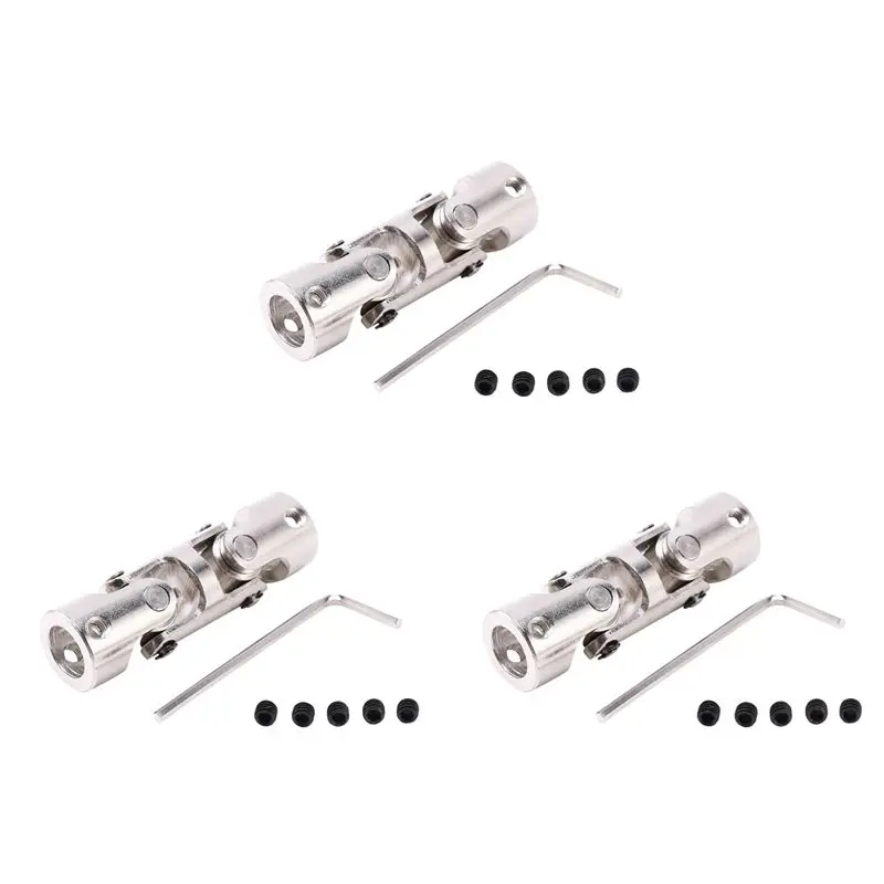 ABRI-3X Rc Double Universal Joint Cardan Joint Gimbal Couplings With Screw,4X4mm