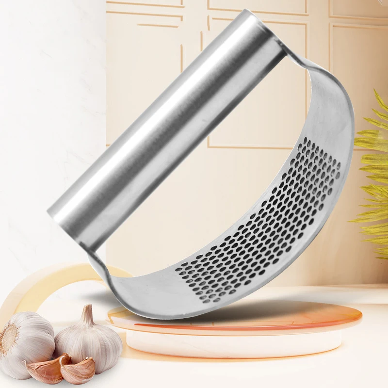 

Upgraded Stainless Steel Garlic Press Squeezer Manual Garlic Ginger Rocker Crusher Garlic Cutting Mince Tools Kitchen Gadgets