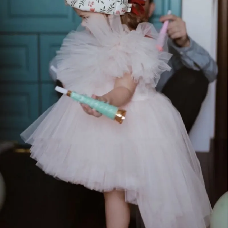 Fashion Baby Girl Princess Tutu Dress Infant Toddler Child Ruffle Vestido Party Wedding Birthday  Pageant Baby Clothes 1-12Y