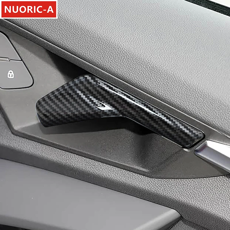 

Цветная дверная ручка из углеродного волокна, декоративная накладка для Audi A3 8Y 2021-2022, автомобильный Стайлинг, аксессуары для интерьера