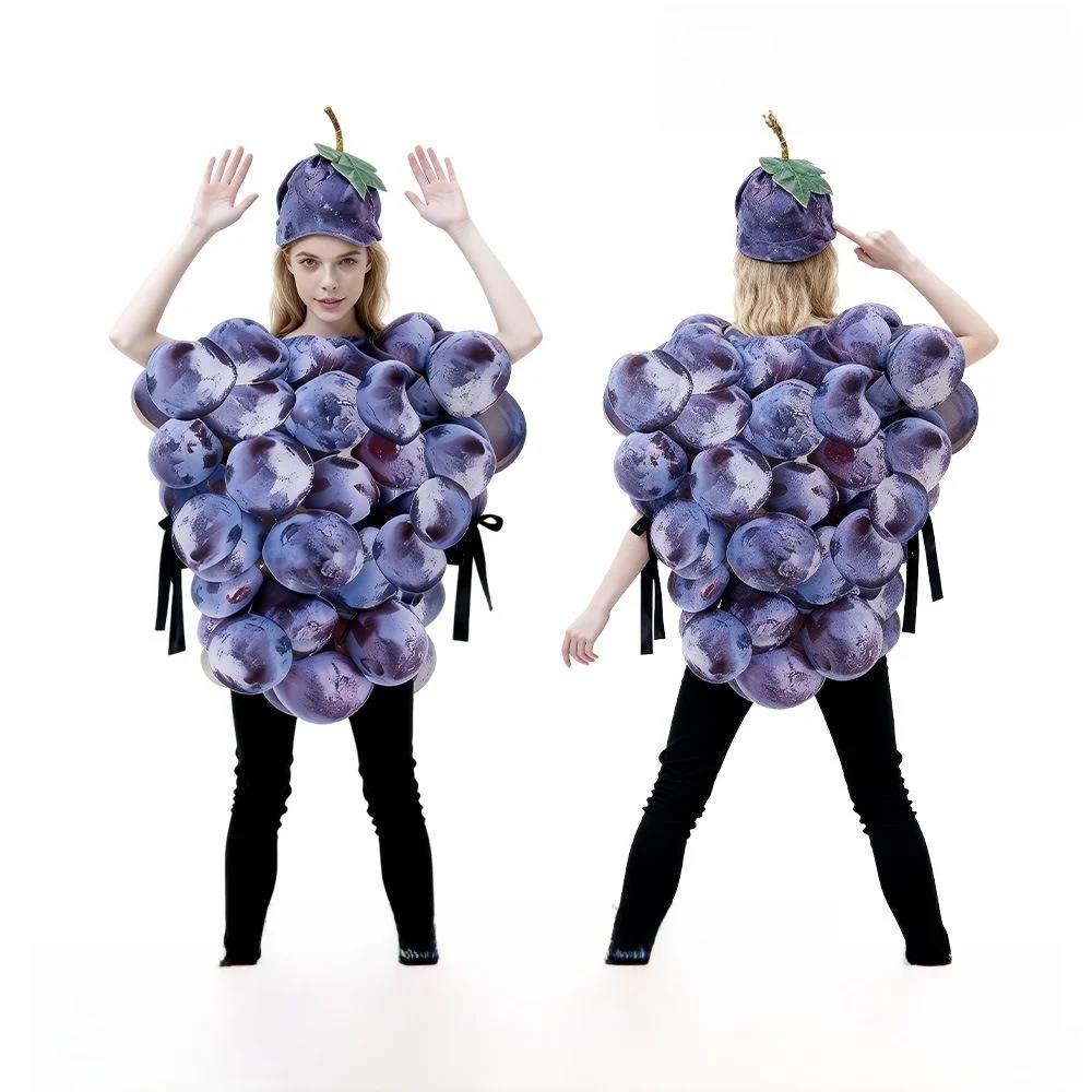 Traje de palco de halloween transfronteiriço fruta par macaco terno role-plang roupa esportes evento palco desempenho feminino wear