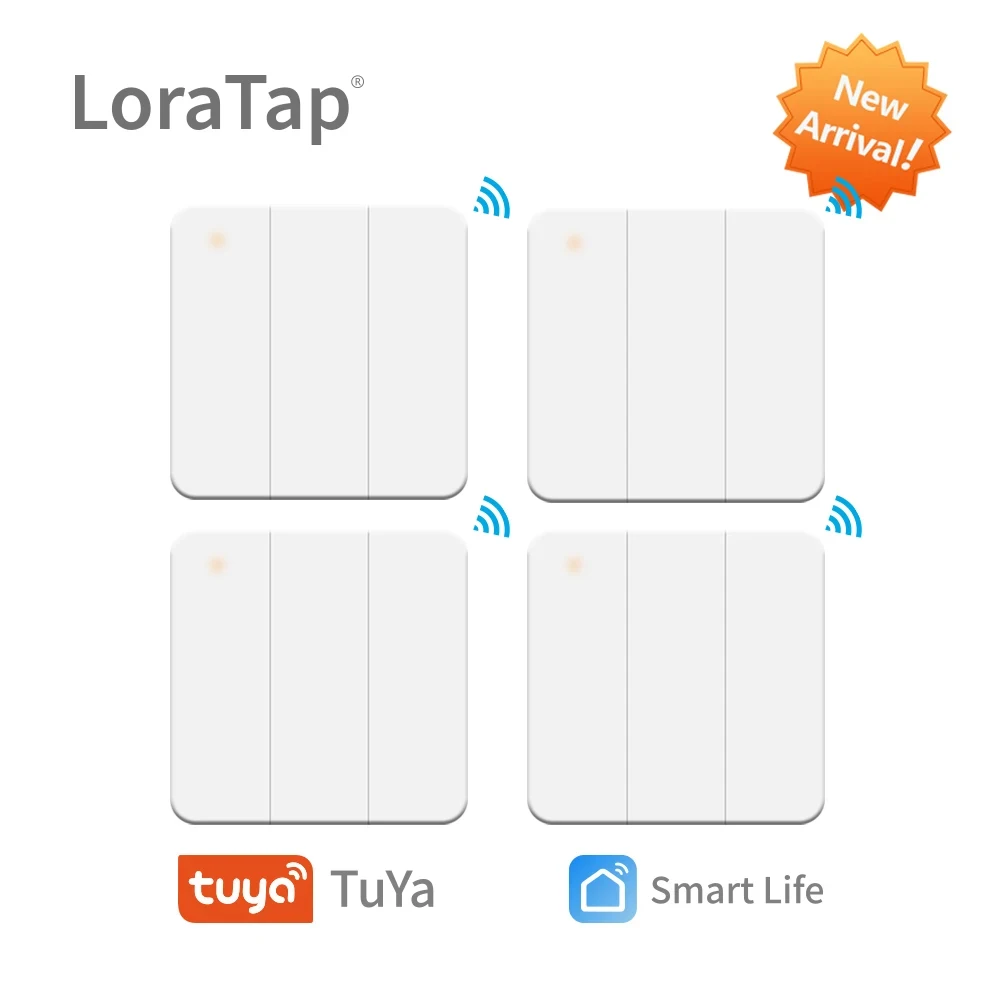 Tuya Smart Life ZigBee Smart Home Wireless Switch 3 Gangs Remote Tuya Zigbee Hub Required No limit to Control Home Device