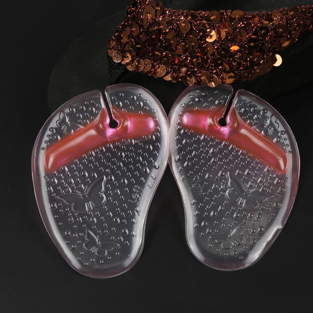 

3 Pairs Forefoot Cushion Pads Gel Insoles Inserts Half Self Adhesive Sandals Protect Feet Reduce Pressure Standing