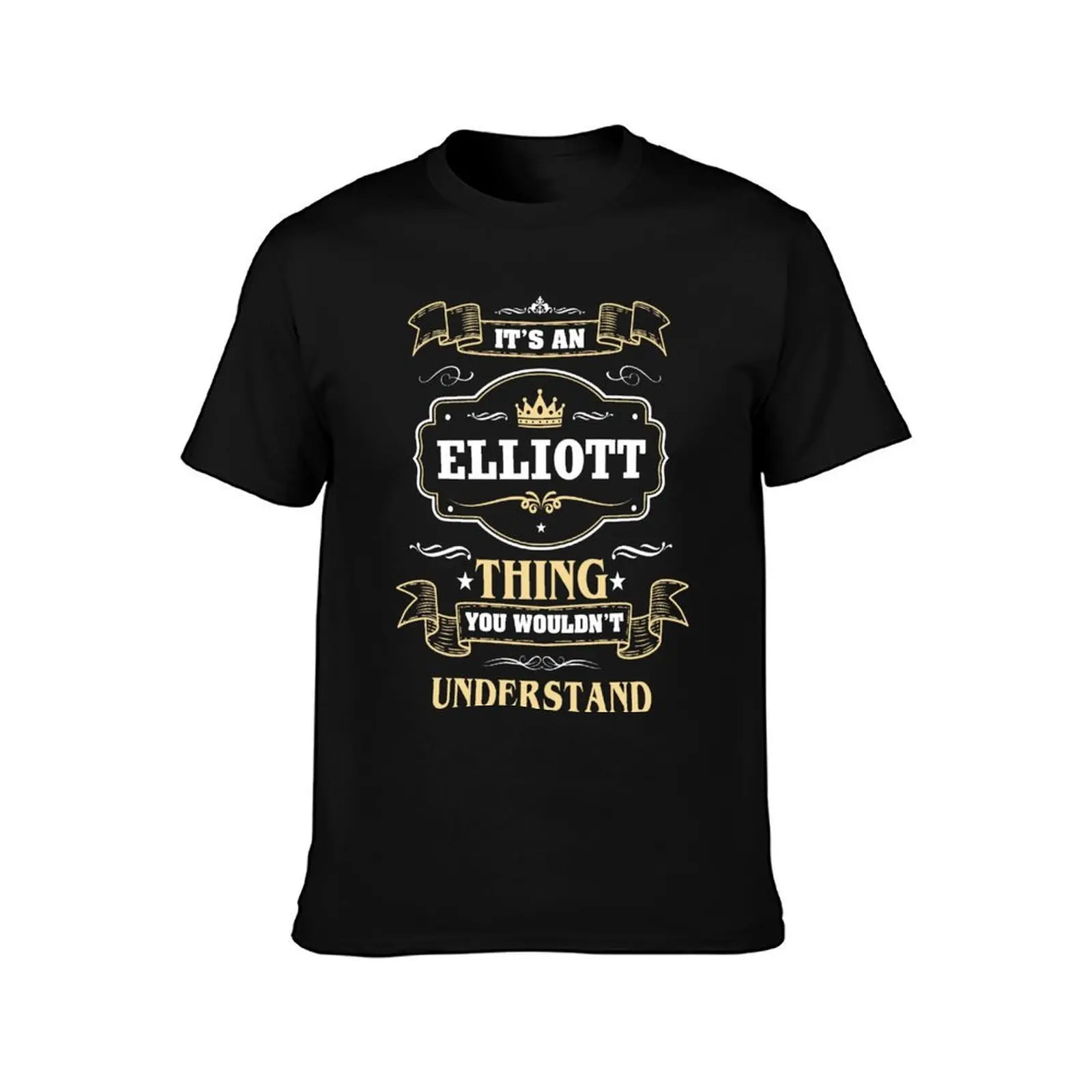 It Is An Elliott Thing You Wouldn't Understand Elliott Name Shirt T-Shirt, Summer Casual Cotton Tee, Oversized Streetwear Tops