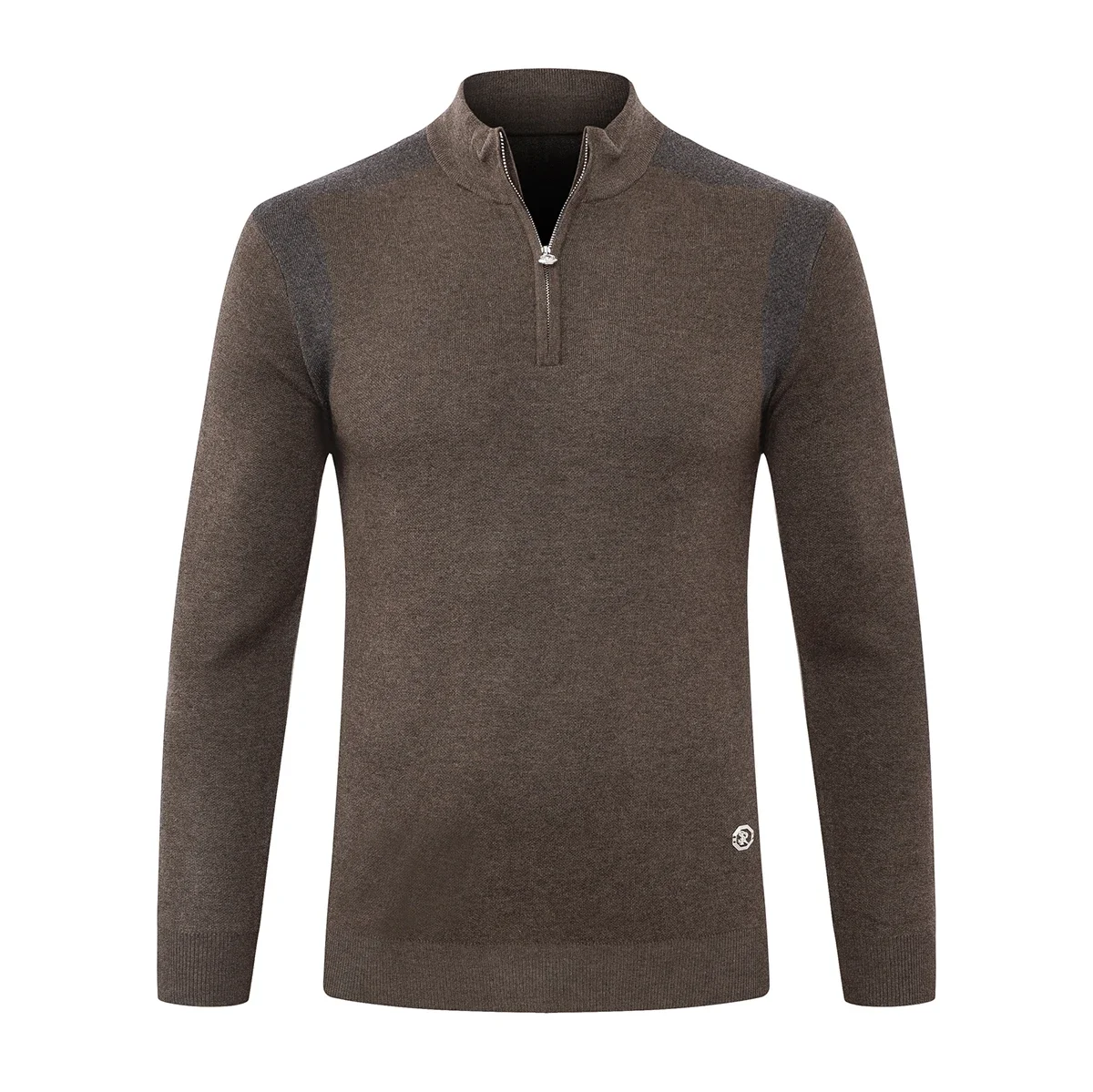 DIKU-suéter de lana CPTG para hombre, suéter cálido y cómodo con cremallera, tejido de punto elástico, cuello levantado, talla grande M-5XL, 2024, novedad de 2025