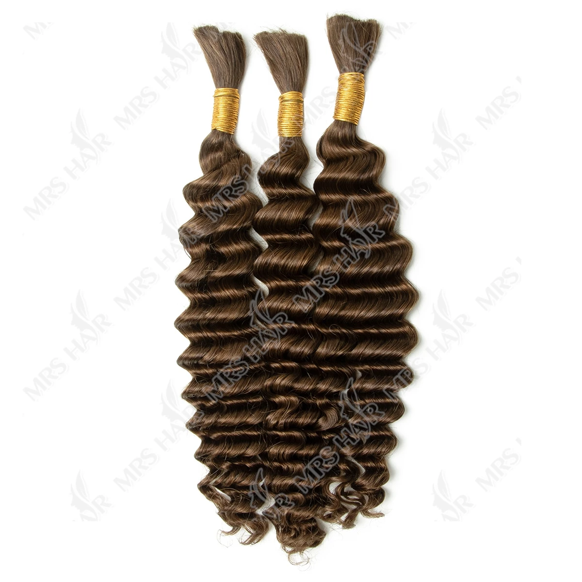 # 4 Estensioni dei capelli sfusi a onda profonda Fasci di capelli Remy Intrecciatura sfusa fai da te Capelli umani 30 pollici 50 g/pacco Capelli umani sfusi per intrecciare