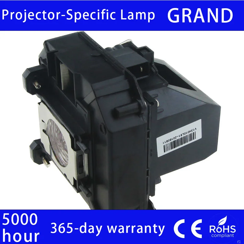 ELPLP64 Projector Lamp For Epson PowerLite Home Cinema 1850W 1880 935W D6155W D6250 VS350W Bulb 365 Warranty High Brightness