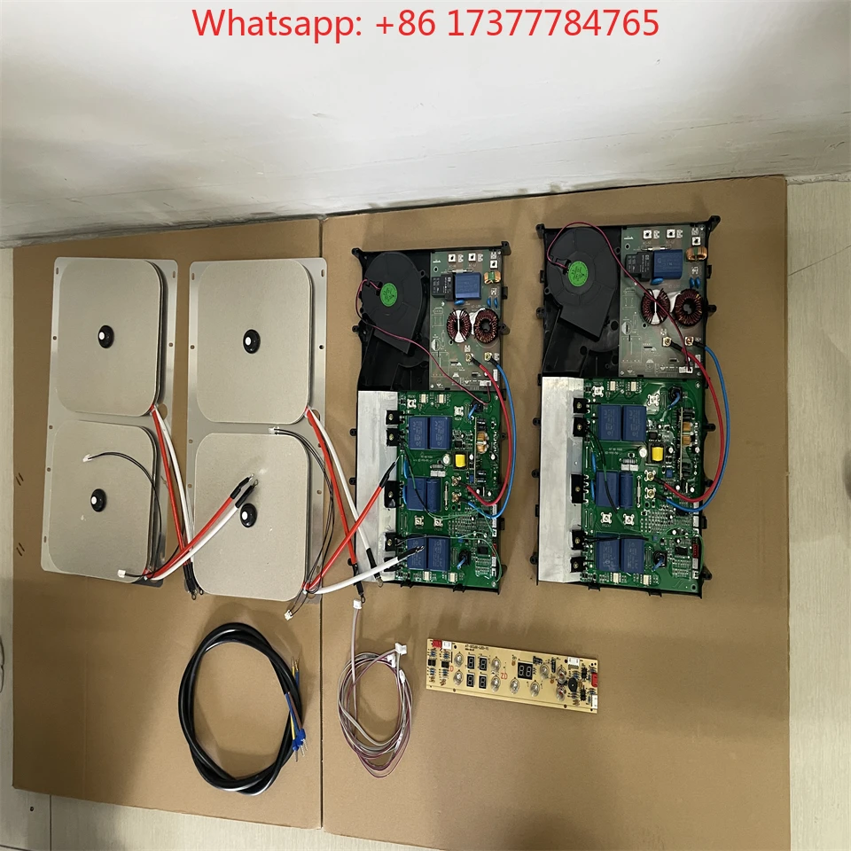 Invisible Induction Hob Cooktop Replacement Parts, 110V/220V Half Bridge PCBA Board Heating Coil