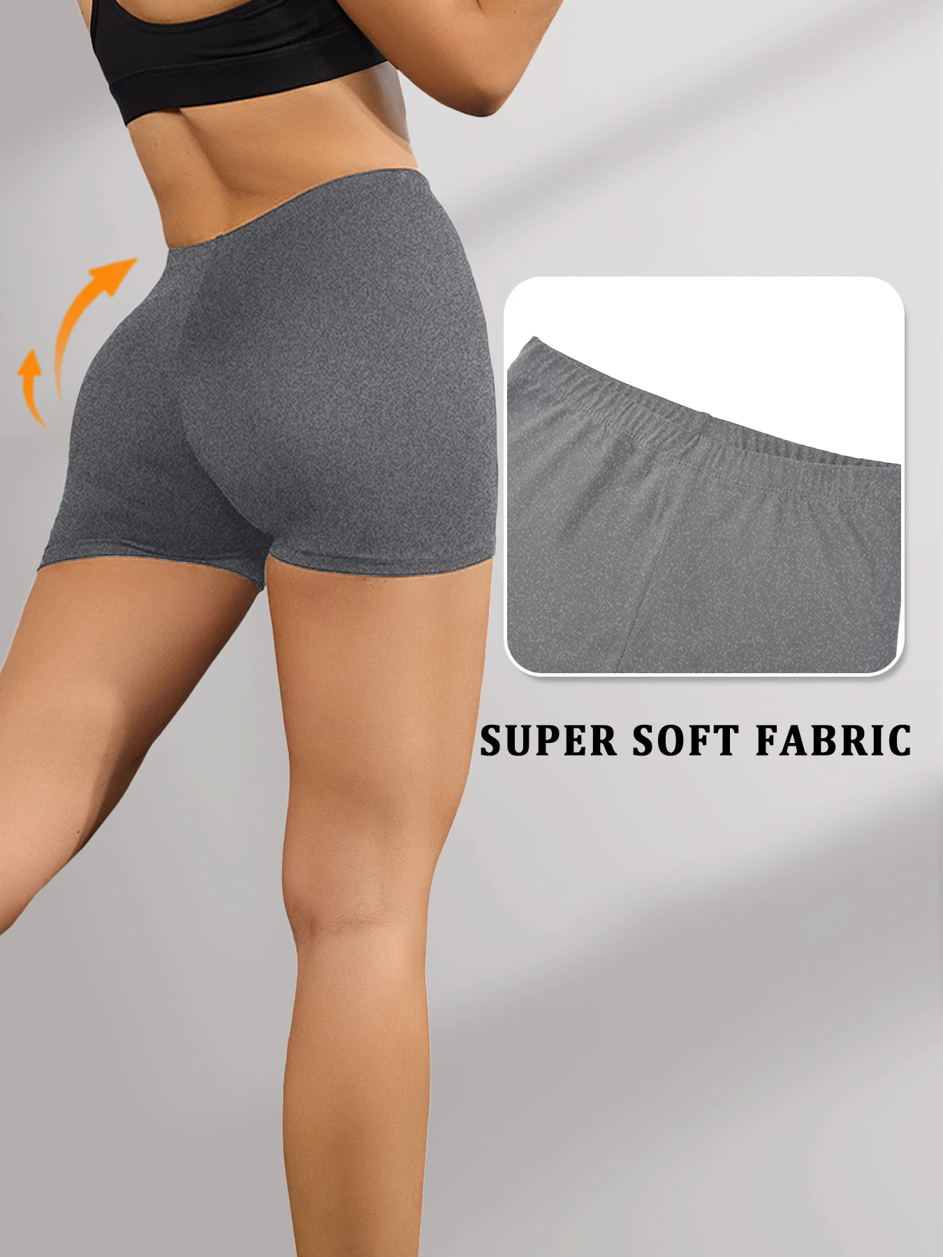 Women's High Elastic Biker Shorts, Super Soft Proof Yoga Running Cycling Workout Gym Fitness Activewear Tights