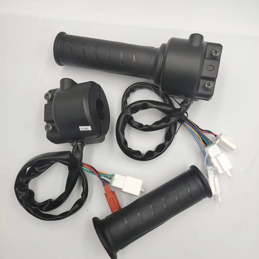 Handlebar+LIGHT ON OFF/Gears/Turning Reverse BUTTON Electric Bicycle Integrated THROTTLE+Switch Speed Control Handle Assembly