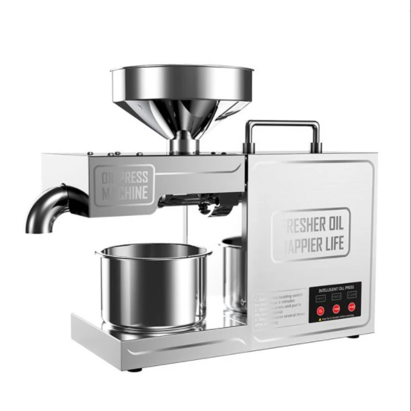 Automatic household intelligent oil press stainless steel small household oil press machine