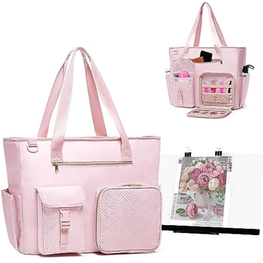 

Diamond Painting Carrying Case for A3 Light Pad Diamond Painting Storage Bag with Padded Sleeve to Hold A3 LED Light Box and Di