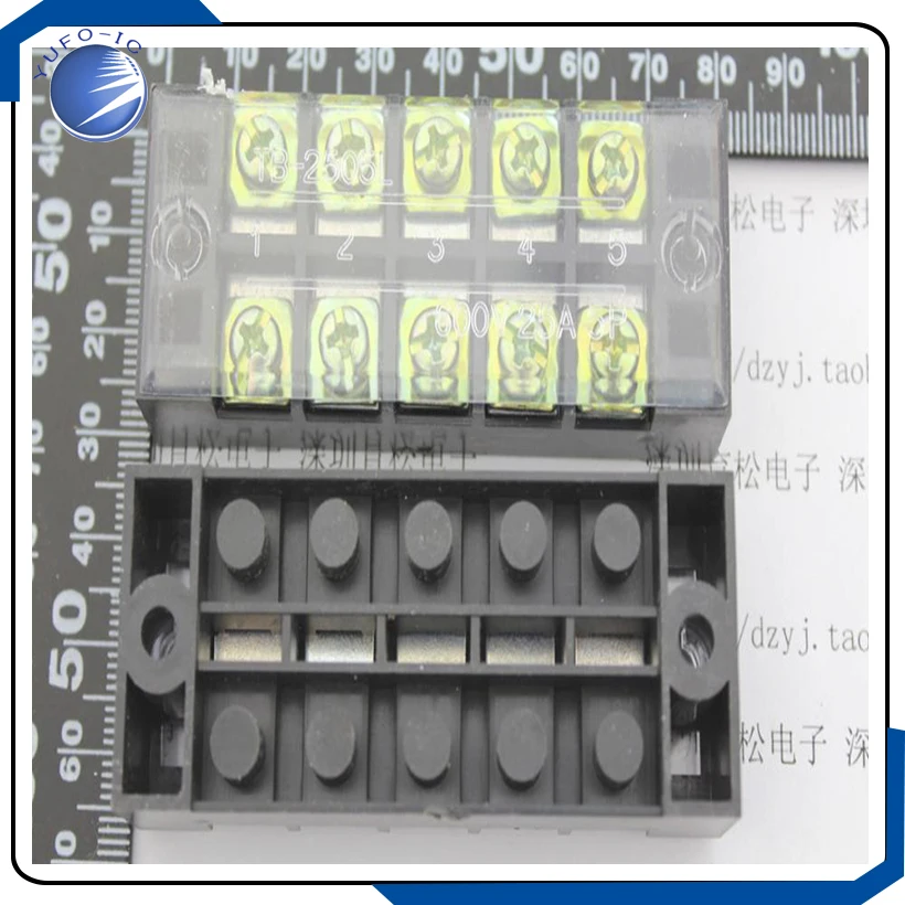 2pcs/LOT  General wiring terminal wiring board 2505 5P 25A