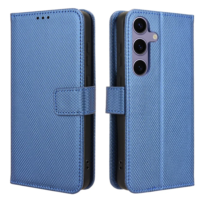 

Fit in Samsung Galaxy S24 FE Diamond Pattern Luxury wallet skin PU Leather Strap For Galaxy S24 FE Magnetic leather case