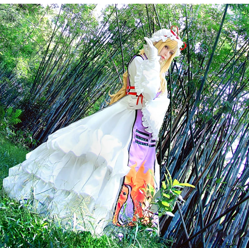 Anime Cos Touhou Project Yakumo Yukari costumi Cosplay Outfit Halloween Christmas Uniform Custom Size