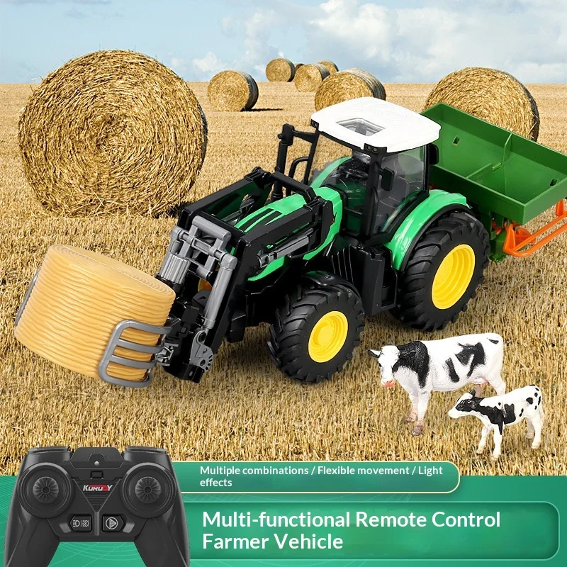 成農越境販売 多機能電動リモコン農家車 子供用シミュレーション農場収穫車
