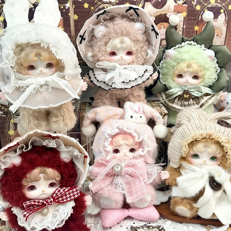 

Mijuan Fluffy Dreamland Series Blind Box Mijuan Vinyl Plush Blindbox Cute Girl Anime Doll Pendants Surprise Bag Mystery Box Toys