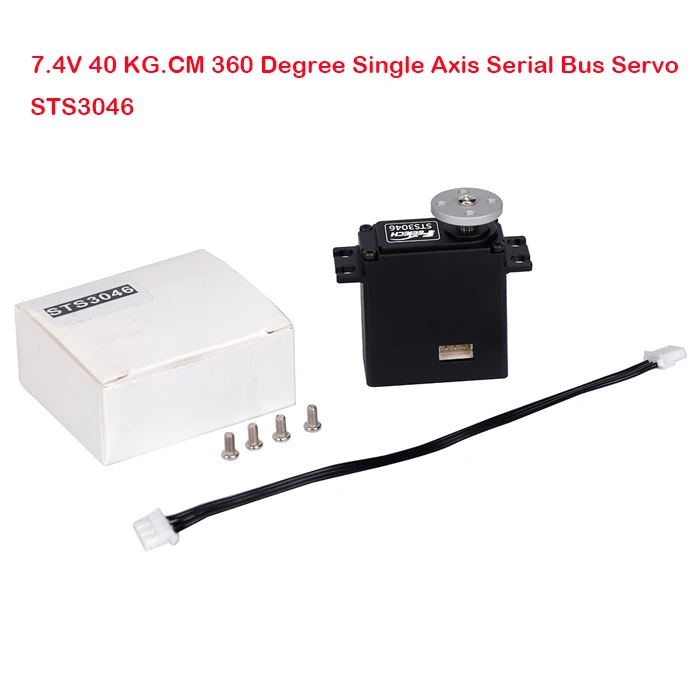 Feetech 40KG Servo 7.4V 360 องศาเกียร์ Unisex Serial Bus Servo สําหรับ Rc รถอะไหล่/Rc Automation โครงการ Servo STS3046