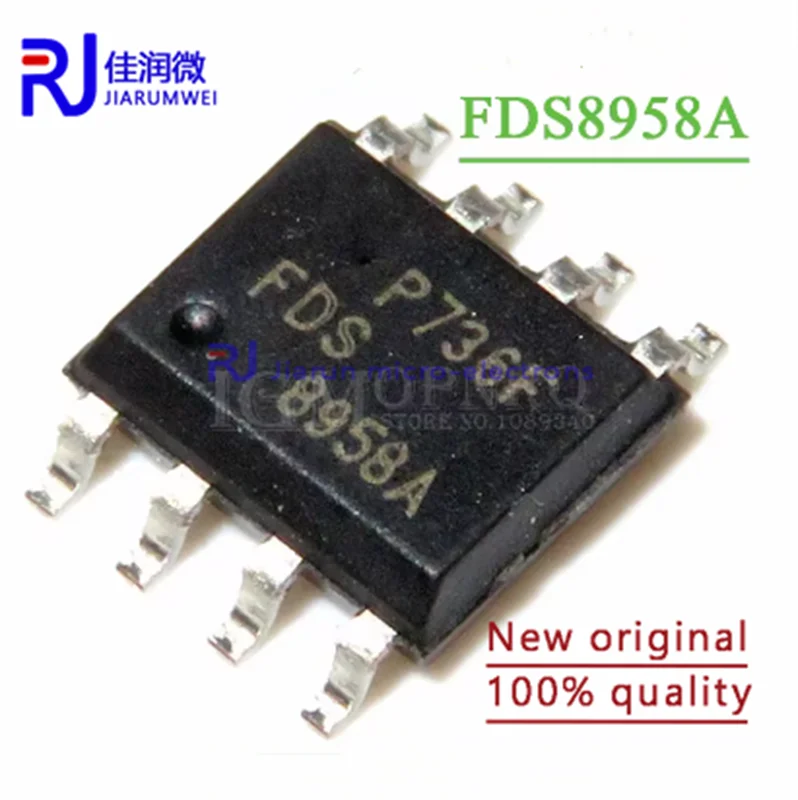 (20piece)100% New FDS8958A SOP-8 FDS8958 8958A SMD-8 LCD High Voltage Board Common Chip New Original